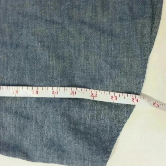 Lucky Brand Tuxedo Style Chambray Button Down - Picture 7 of 10